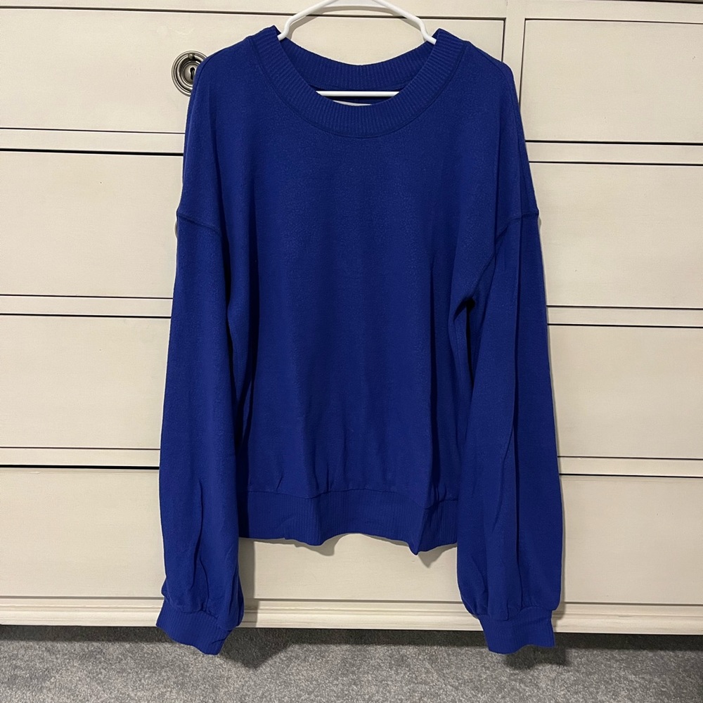 Free People Sweater Blue Size Medium